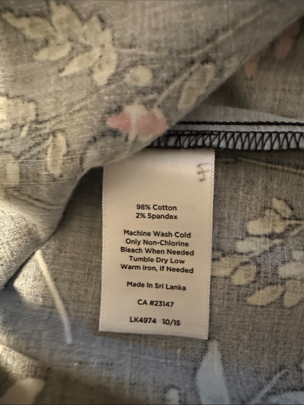 Talbots Black Floral Pencil Skirt with Colorful Blooms - Picture 5 of 6
